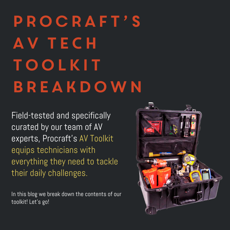 Essential Tools Every Technician Needs Procraft Supply's AV Toolkit