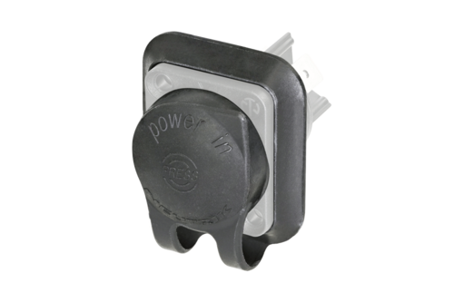Receptacle - powerCON TRUE1 TOP - male - power in - 1/4" flat tab terminals - IP 65 and UV rated
