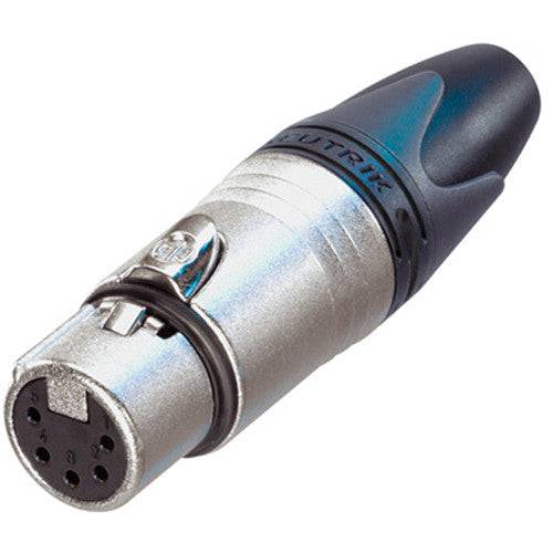 XLR 5-Pole Female Cable Connector (Nickel/Silver) - Procraft Supply