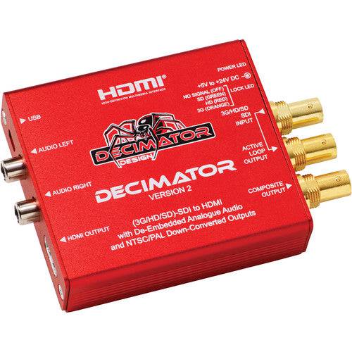 Decimator 2 3G/HD/SD-SDI to HDMI Converter with De-Embedded Analog Audio - Procraft Supply