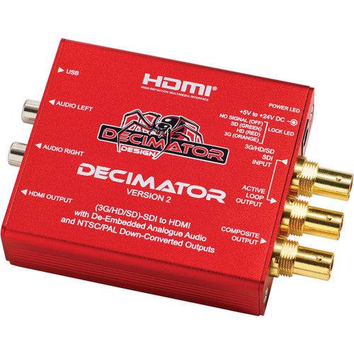 Decimator 2 3G/HD/SD-SDI to HDMI Converter with De-Embedded Analog Audio - Procraft Supply