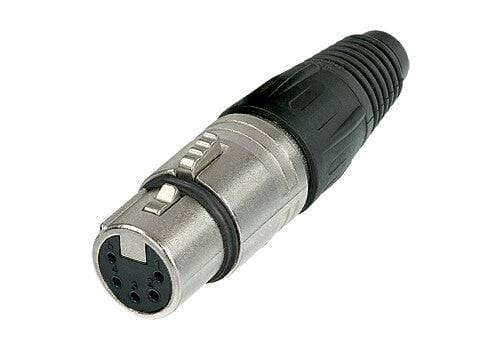 XLR 5-Pole Female Cable Connector (Nickel/Silver) - Procraft Supply