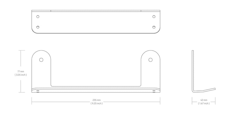 Cart Mount for Logitech Rally Bar - White (Antimicrobial)