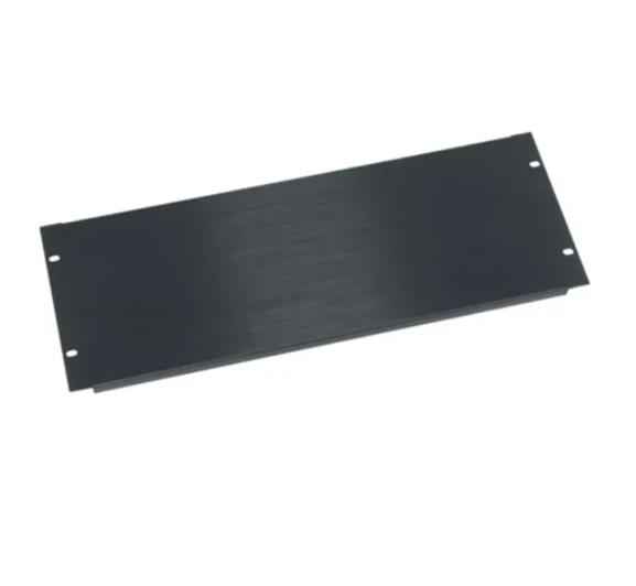 Flanged Blank Rack Panel, Anodized Aluminum (4RU)
