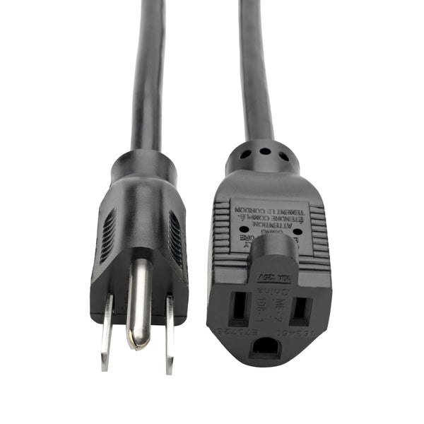 25FT POWER CORD 10A 18AWG 5-15P TO 5-15R