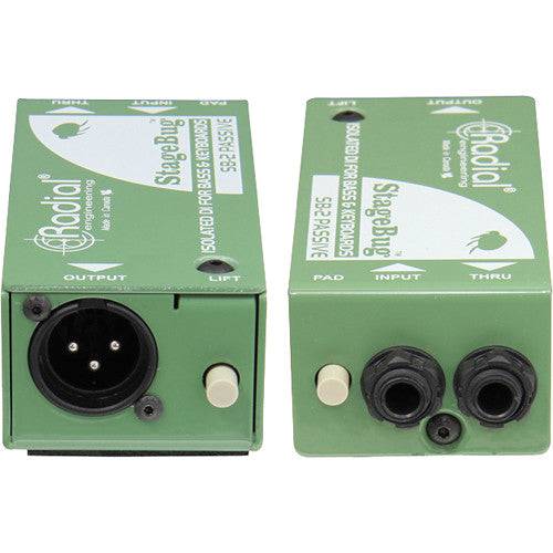 Compact passive DI for bass & keyboards w/ stereo to mono mix - Procraft Supply