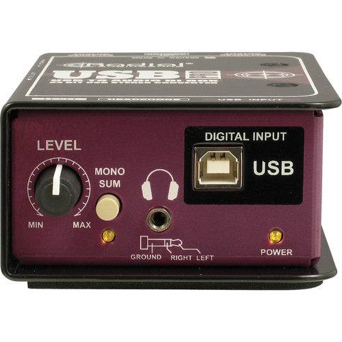 USB-Pro Digital USB DI for laptops, 24/96 with heapdhone amp & isolated outs - Procraft Supply