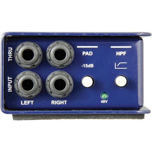 Active DI, stereo for guitar & bass, extra headroom & high-pass filter - Procraft Supply