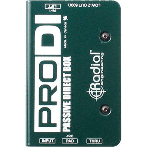 ProDI Passive DI for high output acoustic, guitar bass & keyboards - Procraft Supply