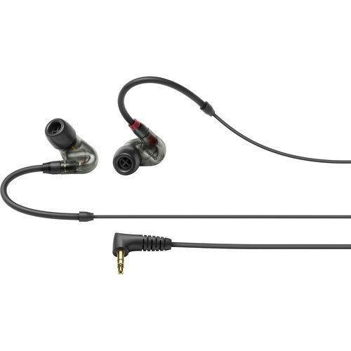 In-ear monitoring headphones featuring SYS 7 dynamic transducer and detachable 1.3m black cable. Includes (1) IE 400 PRO Smoky Black earphones - Procraft Supply