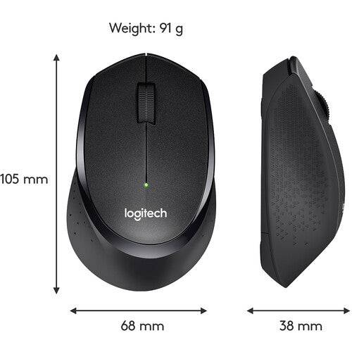 M330 Silent Plus Wireless Mouse (Black) - Procraft Supply