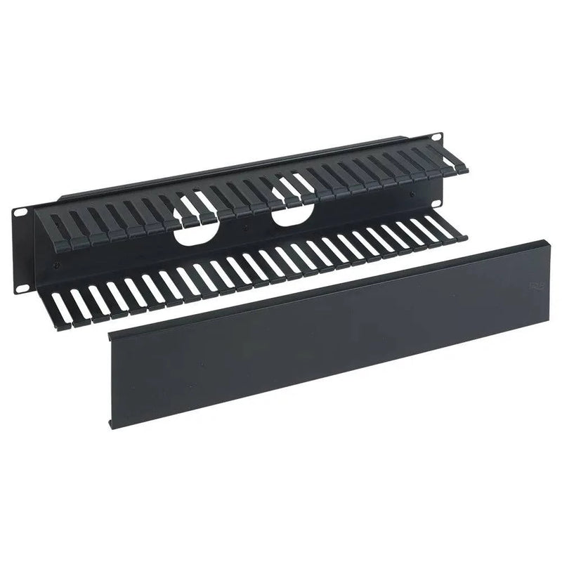 PANEL, FRNT FINGER DUCT, 24-SLOT, 2RMS | PLASTIC SLOTTED DUCTS, BACK FEED-THROUGH HOLES, INCLUDES 4 RACK SCREWS - Procraft Supply