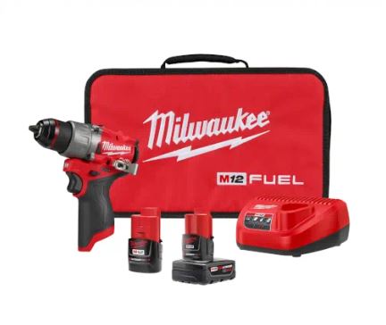 M12 FUEL 12V Lithium-Ion Brushless Cordless 1/2 in. Drill Driver Kit with 4.0Ah and 2.0Ah Battery and Soft Case - Procraft Supply