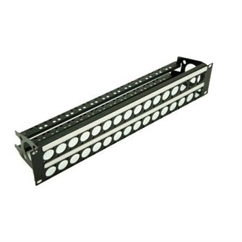 2U Rack Panel Punched for 32 D Series Connect - Procraft Supply