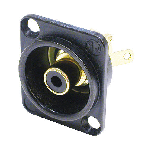 Neutrik RCA panel mt (f), black/black - Procraft Supply