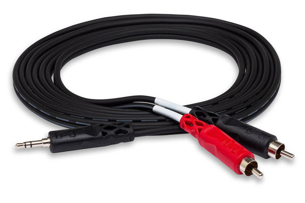 Stereo Breakout, 3.5 mm TRS to Dual RCA, 3 ft - Procraft Supply