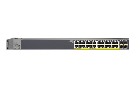 28-Port Gigabit Ethernet Smart Switch with 4 SFP Ports (16 PoE, 8 PoE+) - Procraft Supply
