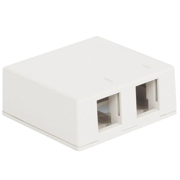 SURFACE MOUNT BOX, 2-P, WH | ACCEPTS IC107 HD AND EZ, USB AND HDMI MODULES EXCLUDED - Procraft Supply