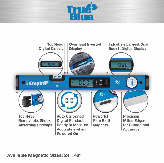 24” Magnetic Digital Box Level - Procraft Supply