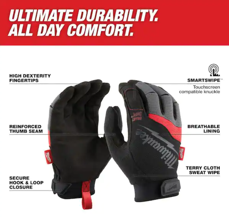 Performance Work Gloves (XL) - Procraft Supply