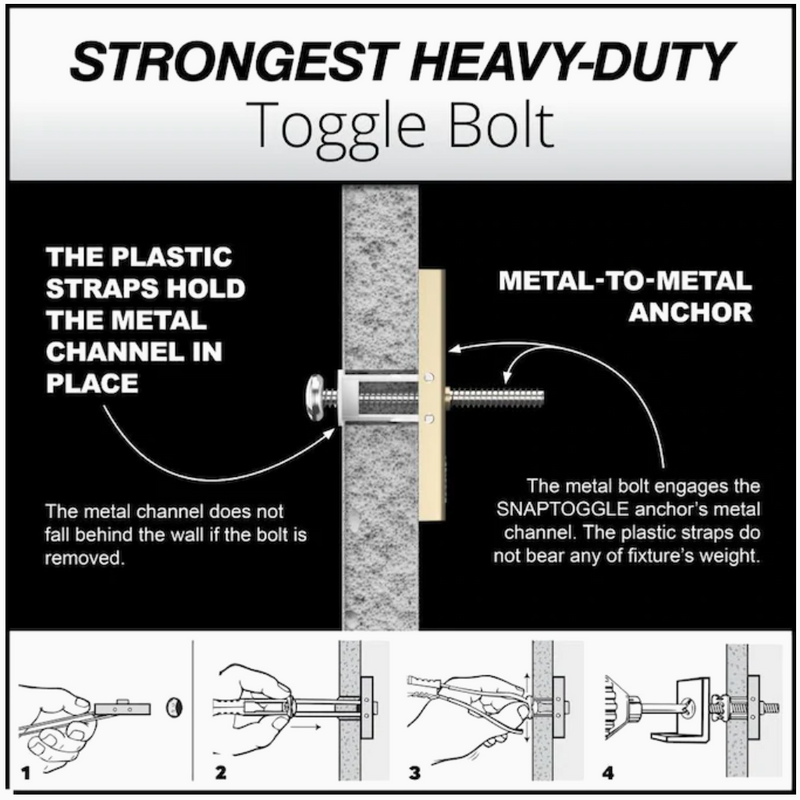 1/4" Toggle Bolts 30pk - Procraft Supply