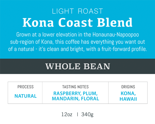 Kona Coast Blend Whole Bean Coffee (12oz) - Procraft Supply