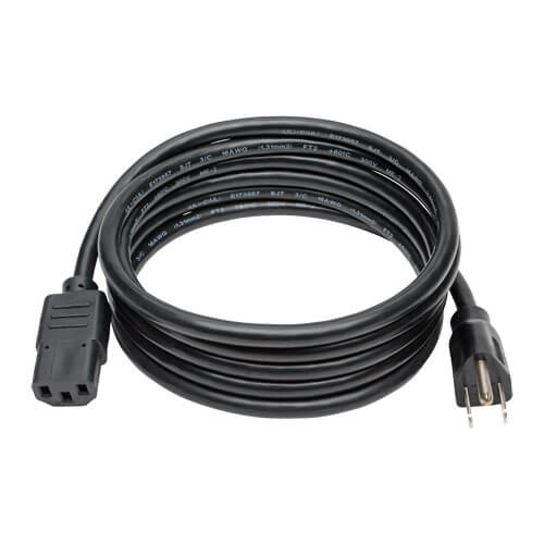 8ft Power Cord 13A 16AWG 5-15P to C13 - Procraft Supply