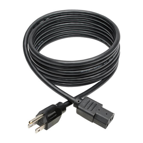10ft Power Cord 10A 18AWG 5-15P to C13 - Procraft Supply