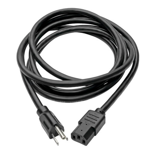 12ft Power Cord 15A 14AWG 5-15P to C13 - Procraft Supply