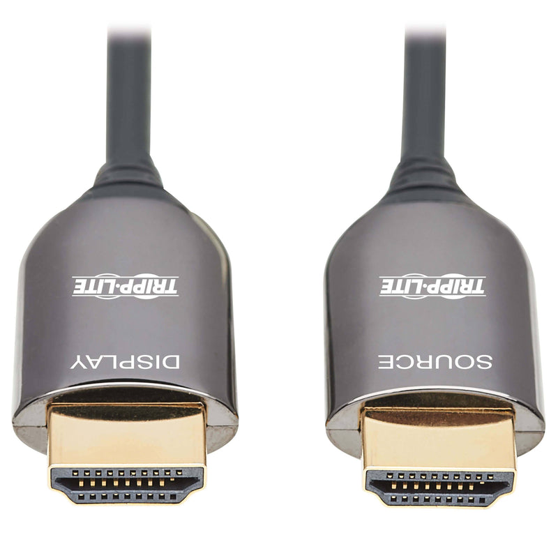 8K HDMI Plenum-Rated Fiber Active Optical Cable (AOC) - 8K UHD @ 60 Hz, HDR, M/M, Black, 10 m - Procraft Supply