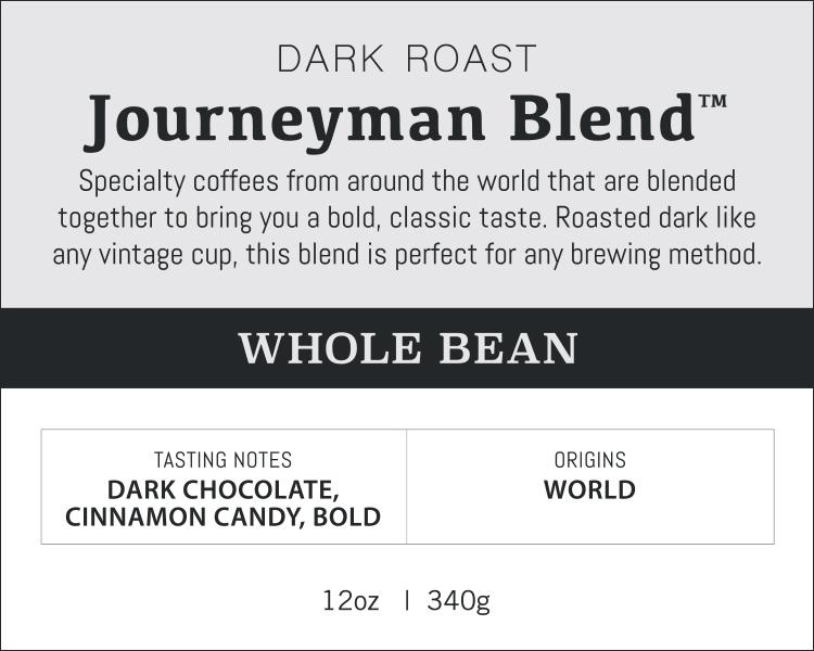 Journeyman Blend™ Whole Bean Coffee (12oz) - Procraft Supply