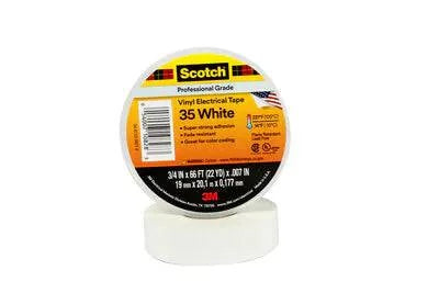 Vinyl Electrical Color Coding Tape 35, 3/4 in x 66 ft, White - Procraft Supply