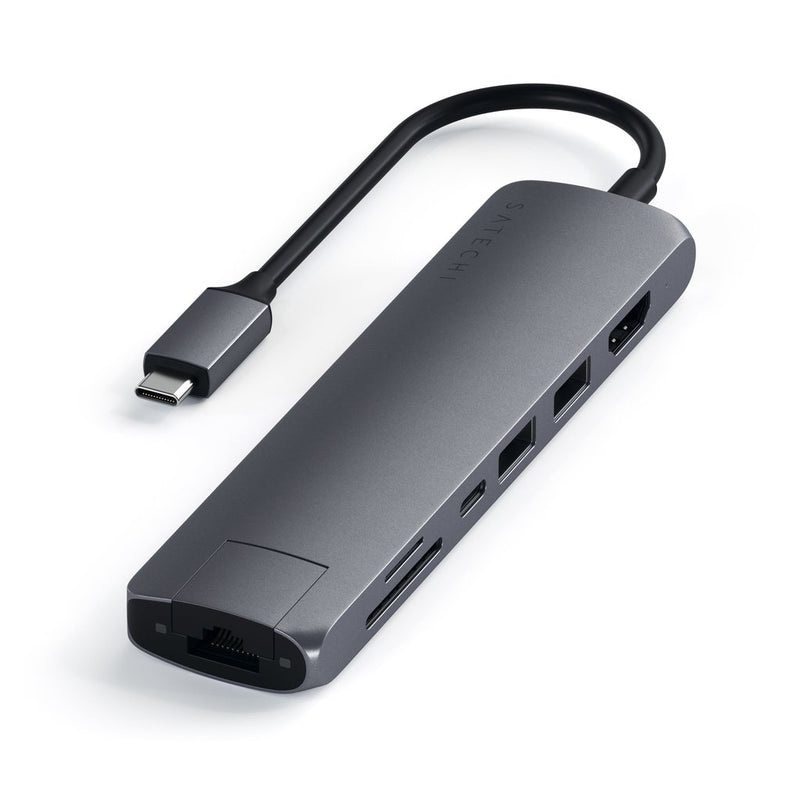 USB-C Slim Multiport W/ Ethernet Adapter (space gray) - Procraft Supply
